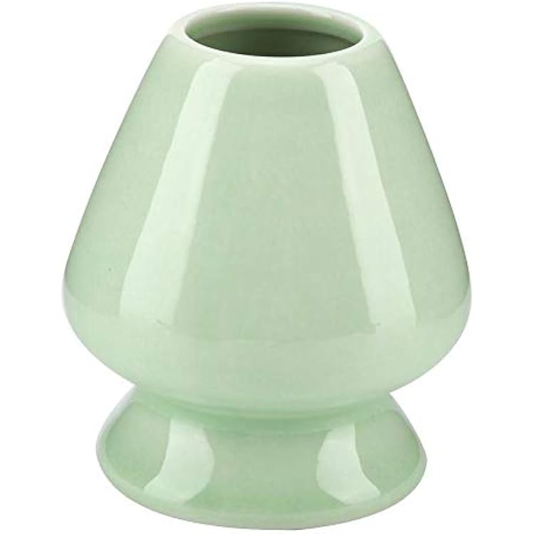 Maxmartt Chasen Stand,1Pc Matcha Whisk Stand Ceramic Holder for Bamboo Matcha Chasen for Tea Set AccessoriesGreen