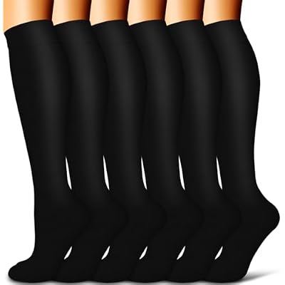Copper Compression Socks for Women and Men6 Pairs-Best Support for Running, Athletic, Travel