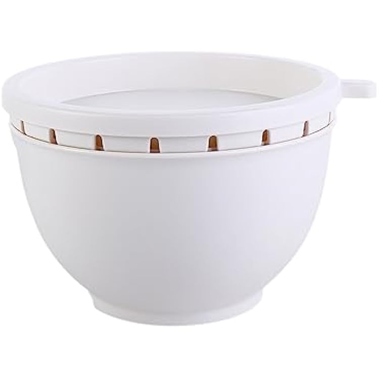 Vctitil Multi-Functional Fast Salad Cutter Bowl - Rotatable Chopping Tool Vegetable Slicer, Food Grade Material Cutting