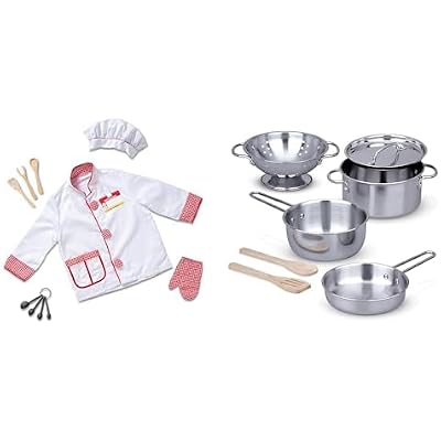 Melissa & Doug Chef Role Play Costume Dress-Up Set