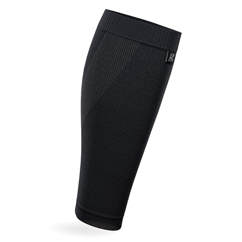 LP SUPPORT 270Z Calf Compression Sleeve for Men Women Youth, Delay Soreness, Calf Muscle Strain, Shin Splints and Varicose Veins, Black - Small Pack of 1