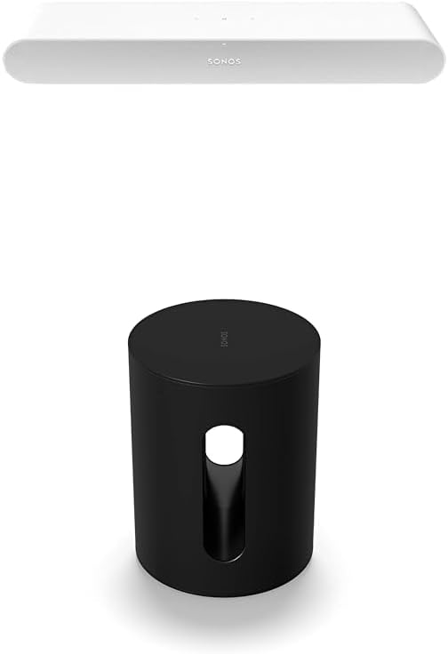 Sonos Sound Bar - Ray White and Subwoofer White