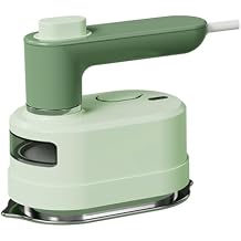 Travel Steam Iron, 180 Rotating Handle Foldable Hanging Ironing Machine, Portable Mini Dual-Purpose Steam Iron for Both Dry and Wet Use, Essential for School Dormitories & Business Trips (Green)