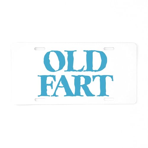 CafePress Old Fart Aluminum License Plate, Front License Plate, Vanity Tag
