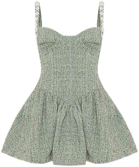 Crystal Tweed Mini Dress