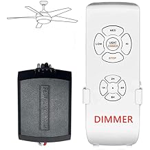 Nexete Universal Ceiling Fan Remote Control Kit,Light Dimmer Timing & Fan Speed Wireless Remote Control and Small Size Receiver Kit for for Hampton Bay Harbor Breeze Hunter (2-Pack)