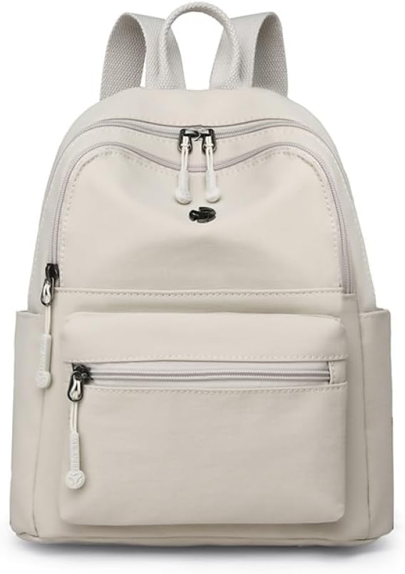 Backpack Women Small Lightweight Daypack for Travel Daily White