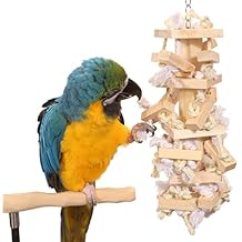 Tropical Stack Parrot Toy - Choose Size (Large, Natural)