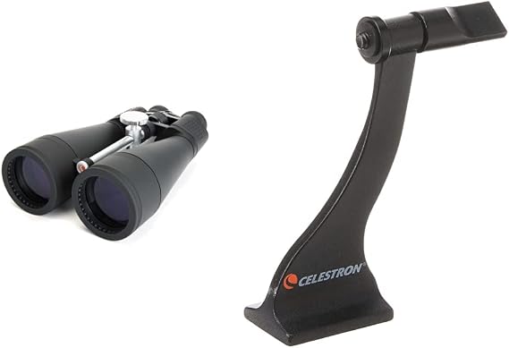 Celestron SkyMaster 20X80 Astro Binoculars Astronomy Binoculars with Deluxe Carrying Case Powerful Binoculars Ultra Sharp Focus & 93524 Roof and Porro Binocular Tripod Adapter, Black