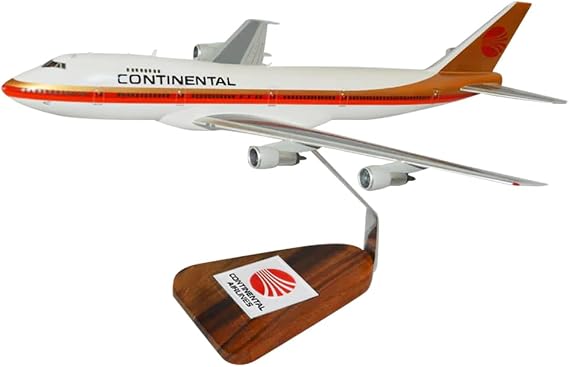 Boeing 747-200 Continental Airlines Model Scale 1/144