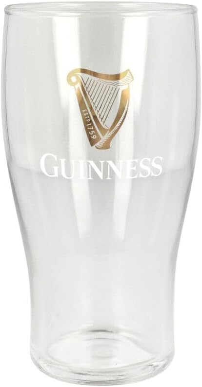 Guinness Pint Glass - 2025 Gold Sparkle Harp - Single Pint