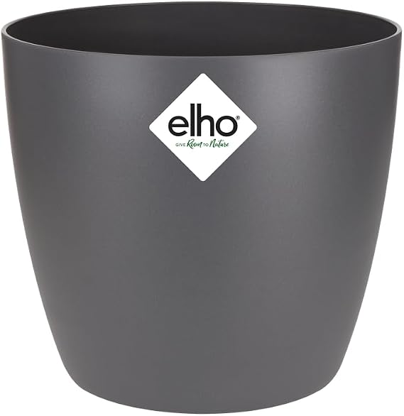 elho Brussels Round Mini 9,5cm Flower Pot - Anthracite