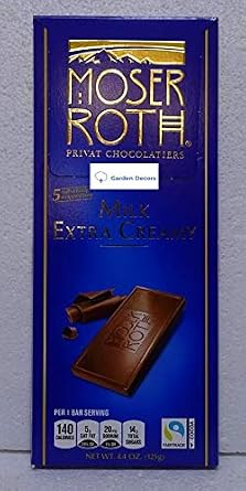 Moser Roth Privat Chocolate Milk Extra Creamy 4.4oz 125g (Made in Germany)