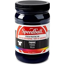 Speedball 004606 Fabric Screen Printing Ink, 32 fl. oz., Blue Denim