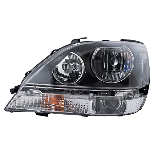 Left Headlight Assembly Halogen Drivers Side Compatible with 1999-2000 Lexus RX300 LX2502103