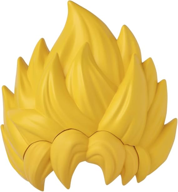 Dragon Ball Super Saiyan Goku | Fancy Dress Blonde Hair Wig | Anime Cosplay Costume Merch, 37186, Multicolor