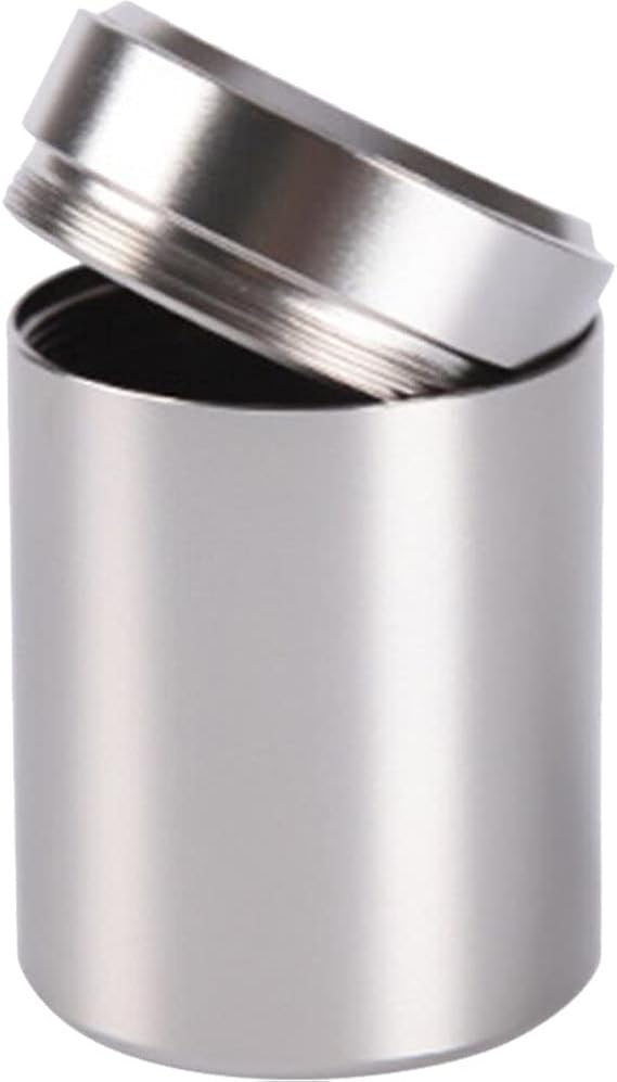 Aluminum Storage Jar Portable Airtight Smell Proof Container Bottle for Herb Spices Coffee Teas