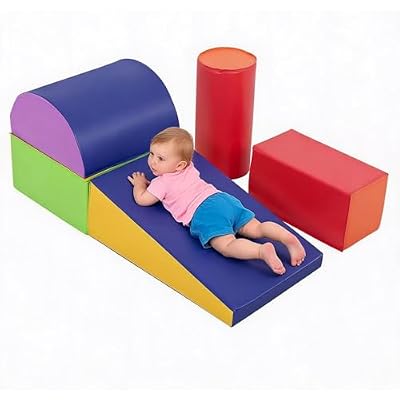 PayLessHere Foam Climbing Blocks for Toddlers 1-3 Toddler Soft Play Equipment Climbing Toys Indoor Climbers & Play Structures Toys for Toddlers Baby Climbing BlocksCM, 5 Piece