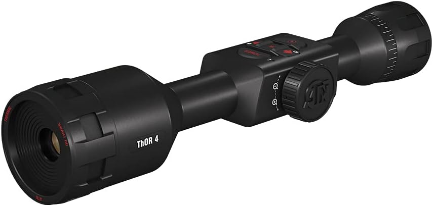 ATN Thor 4 Thermal Scope wVideo rec in HD, Smooth Zoom, Bluetooth and Wi-Fi Streaming, Gallery & Controls