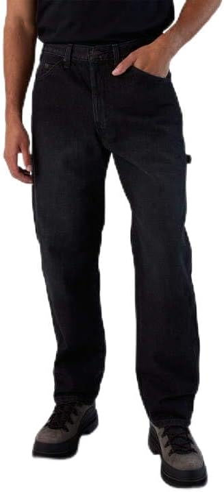Relaxed Fit Dickies Men's Utility Jean in Black Denim