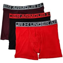 Under Armour Essential Cotton Boxerjock 6" Inseam 3 Pack