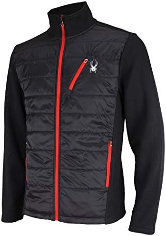 Spyder Mens Hybrid Jacket, Black, Medium