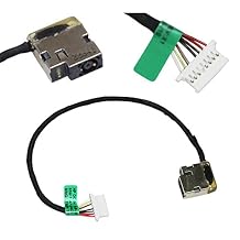GinTai Laptop DC Power Jack Cable Connector Charging Port for HP 15-AB 15-CN 15-CP 15-EF 15-DY 17M-CE 15S-DU 15-bs 15-bw 15T-BR 15Z-BW 250 255 G6 17-X 17-Y 17Z-Y 17T-X 799749-S17 806746-001 L20106-001