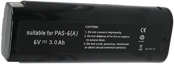 2PACK 3000MAH for Paslode 6V battrty 404717 B20544E BCPAS-404717 404400 900400 900420 900600 901000 902000 B20720