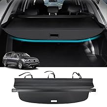Powerty Cargo Cover for 2018-2024 VW Volkswagen Tiguan Accessories Trunk Cover Retractable Trunk Shielding Shade Cargo Luggage Cover No Gap(NOT for 2025 Volkswagen Tiguan)