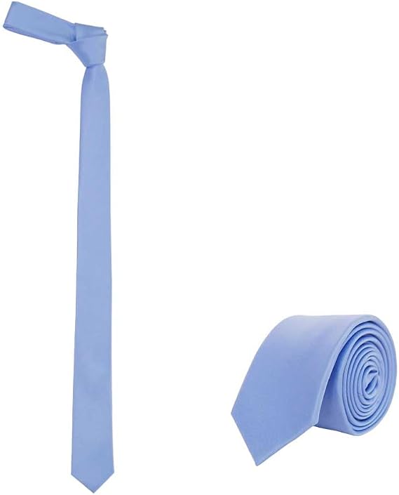Men's Skinny 2" Solid Color Necktie Slim Tie