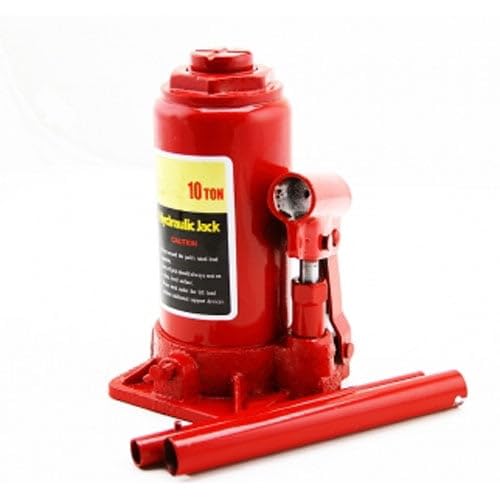 XtremepowerUS 10 Ton 20,000 Lbs Hydraulic Car Bottle Jack for Auto Repair Low Profile Bottle, Red