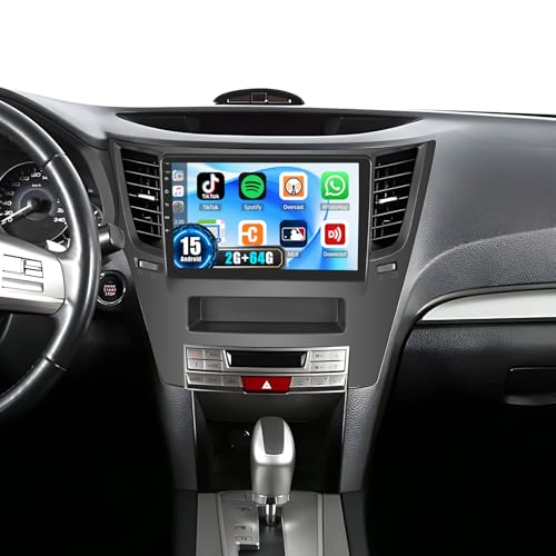 SIXTOP [264G] Android Car Stereo for Subaru Outback Legacy 2010-2014 Upgrade Radio Wireless Carplay Android Auto 9 inch Touchscreen Bluetooth GPS Head Unit FM WiFi SWC AHD Backup Camera
