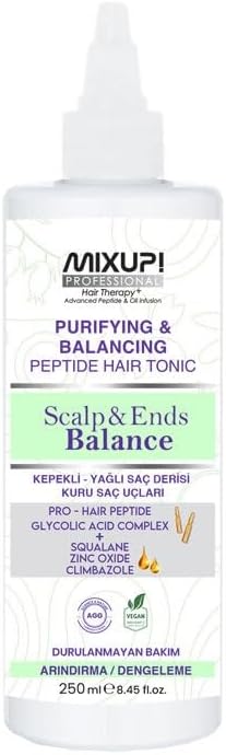Mixup Arındırıcı ve Dengeleyici Peptit Saç Toniği Scalp and Ends Balance 250 ml