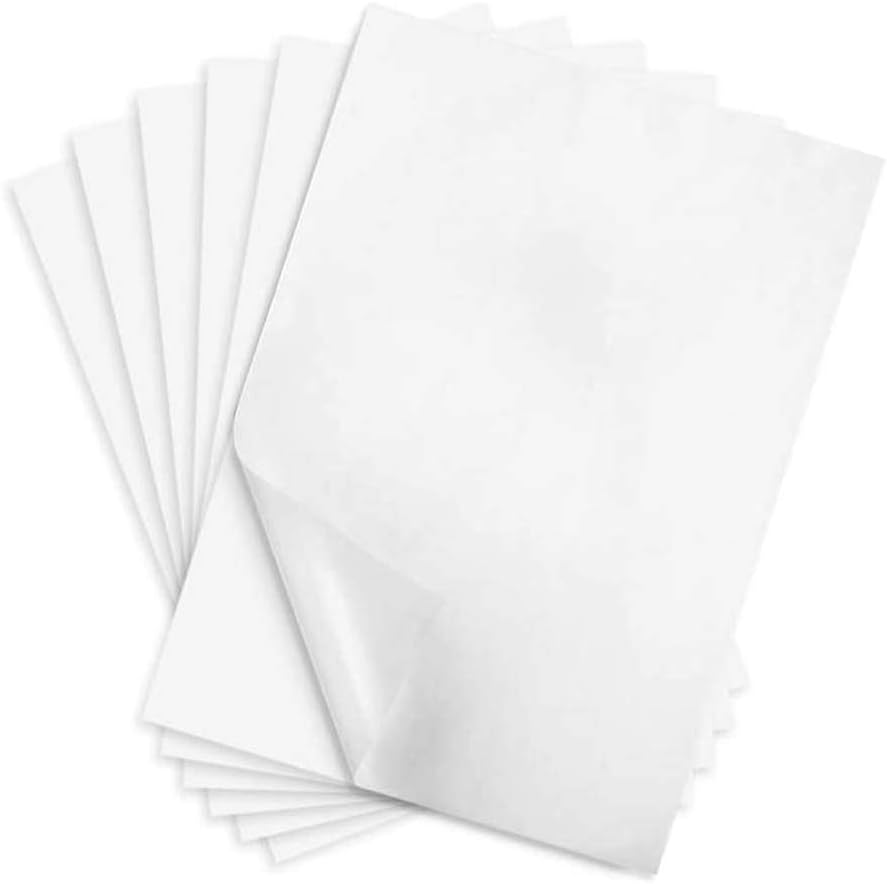 Yesallwas 50 Sheets White Carbon Transfer Paper Tracing Copy Paper, Idea for WoodPaperCanvas and Other Art Surfaces Tracing CopyA48.3 x 11.5 Inches