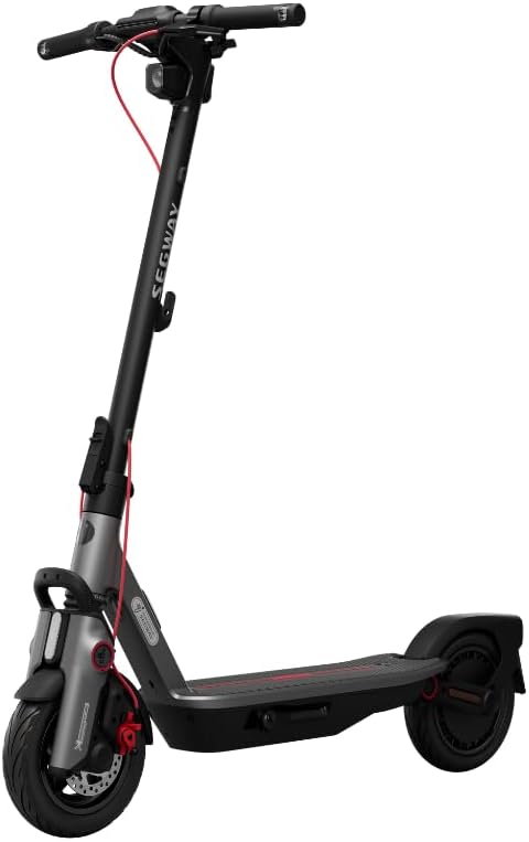 Segway-Ninebot F3 D E-Scooter mit Straßenzulassung für Erwachsene 70km Reichweite im Eco-Modus 120kg Tragfähigkeit doppelte hydraulische Federung Smart Display Schwarz