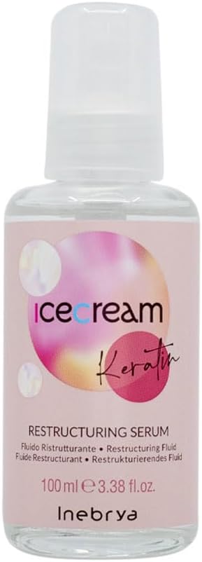 Inebrya Ice Cream Keratin Restructuring Serum - Fluido Ristrutturante 100m