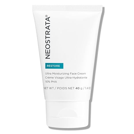 NEOSTRATA Ultra Moisturizing Face Cream Strengthening PHA Emollient with Vitamin E For Dry, Sensitive Skin Non-Comedogenic, Fragrance-Free, 40 g.