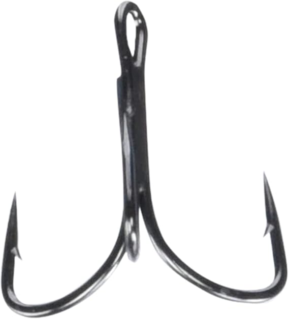 Mustad KVD Elite Triple Grip Treble Hook TG58NP - Barbed Treble Hooks for Freshwater Fishing, Best Shape for Hook Up Ratios, Black Nickel