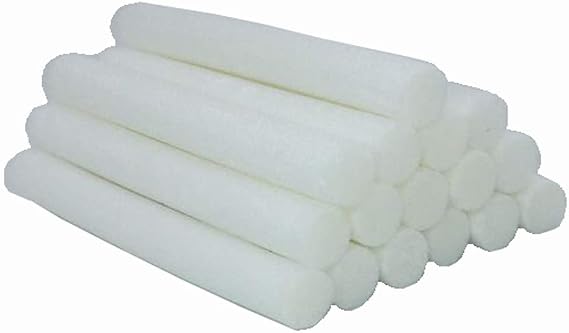 Cotton Filter Sticks 16-Pack Cotton Filter Refill Sticks Wick Replacement Sponge Filters for Portable nanum Car Humidifier essential oil Diffuser Wicks