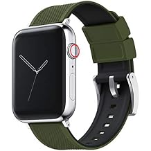 BARTON WATCH BANDS - Elite Silicone Watch Bands Compatible with Apple Watch Models - 1, 2, 3, 4, 5, 6, 7, 8, 9, 10, SE, Ultra & Ultra 2
