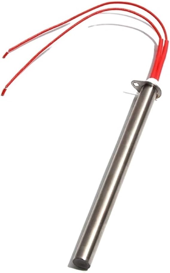 High Temperature Grill Electric Heating Pipe Oven Heater Igniter Hot Rod SUS316 Dry Burning Grill Heating Tube(Gray)
