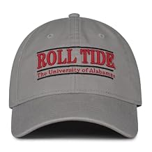 The Game NCAA Alabama Crimson Tide Hat, Unisex One Size Adjustable