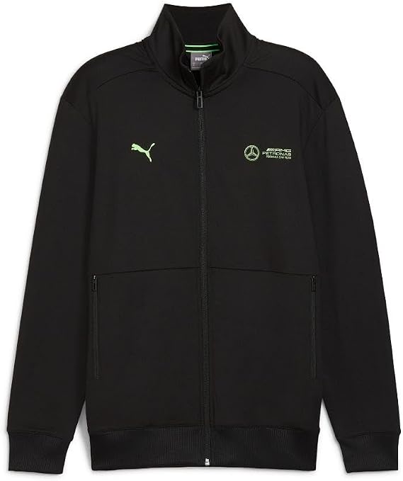 PUMA Men's MERCEDES AMG PETRONAS FORMULA 1 CLOUDSPUN JACKET, PUMA Black AH24, Small