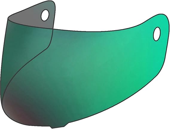 Green 3D Anti-scratch Mirror Visor for Scorpion EXO-1400 / EXO-R1 Air/EXO-520 Air/EXO-391 Helmets - Pinlock MaxVision Ready