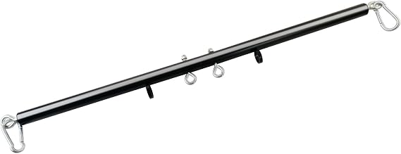 Black Adjustable Exercise Stainless Steel Spreader Bar, Yoga Training Fitness Gear, Workout Bar,Sports Gym Kit