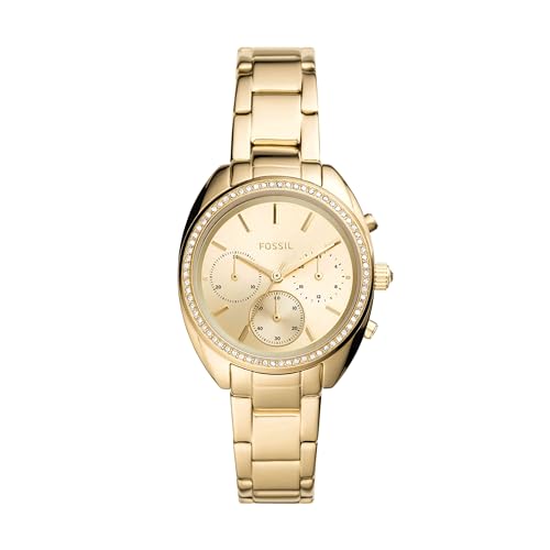Fossil Vale Chronograph Gold-Tone Stainless Steel Watch Gold One Size