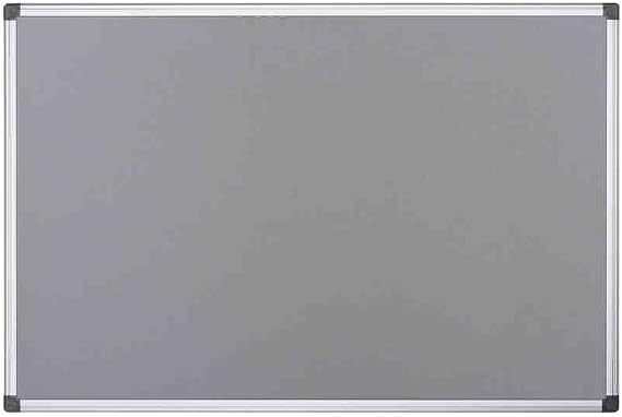 Bi-Office Notice Board Maya, Grey Felt, Aluminium Frame, 240 x 120 cm
