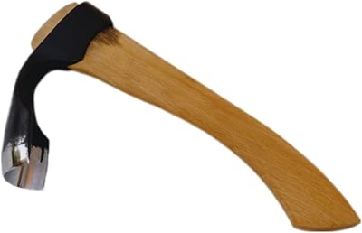 Generic Woodworking Woodcarving Adze Outside Bevel - Beech Wood Handle, Flat Blade, AISI 4150 Steel, Medium Size