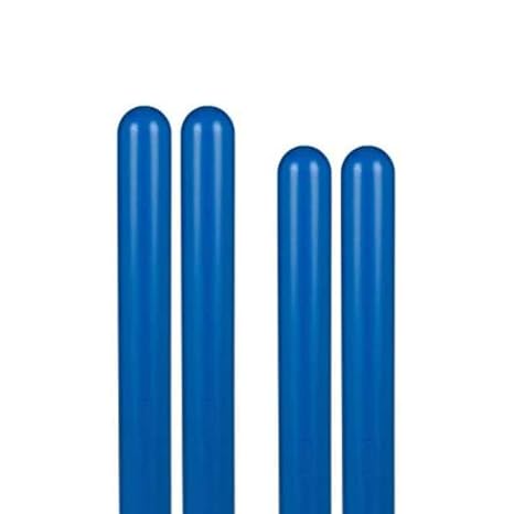 BollardGard 4" x 64" 4-Pack Round Top Bollard Cover - Innoplast (Blue No Tape)