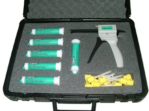 Reprorubber Thin Pour Green Quick Dispense Cartridge System Kit Complete